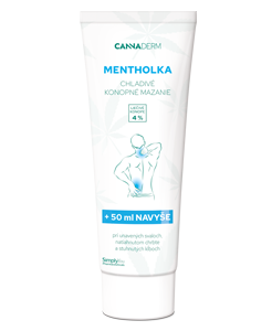 o Cannaderm Mentholka chladivé konopné mazanie 250 ml